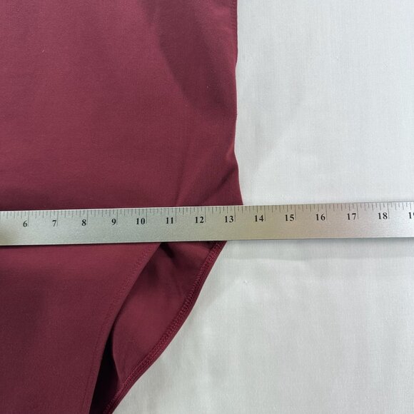 Lioness Bodysuit  Womens M Low Cut Adjustable Strap Sleeveless Backless Burgundy - Picture 8 of 11